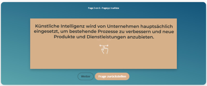 Wahr/Falsch Frage